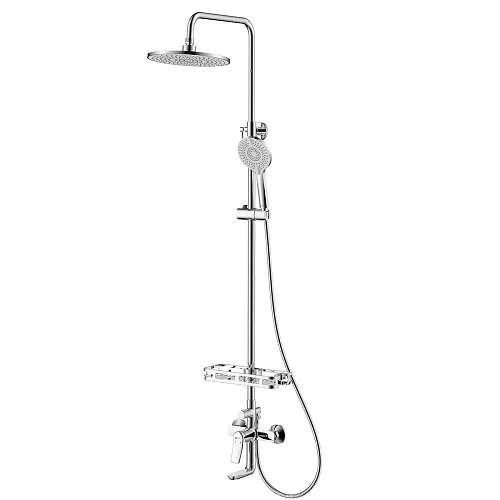 Душевая система Lemark Ortus LM11362C с регулируемой высотой штанги, хром Душевая система Lemark Ortus LM11362C с регулируемой высотой штанги, хром