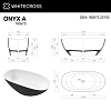 Ванна из искусственного камня WHITECROSS Onyx A 160x75 (черный/белый мат) искусственный камень 0204. 0204.160075.20100 Ванна из искусственного камня WHITECROSS Onyx A 160x75 (черный/белый мат) искусственный камень 0204. 0204.160075.20100