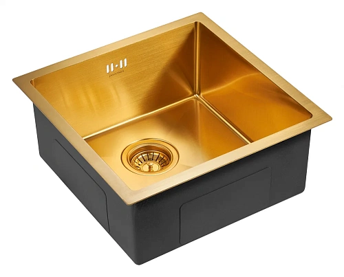 Кухонная мойка Paulmark GERBERG 44 UNI, PM254444-BG, брашированное золото, 440х440мм Кухонная мойка Paulmark GERBERG 44 UNI, PM254444-BG, брашированное золото, 440х440мм