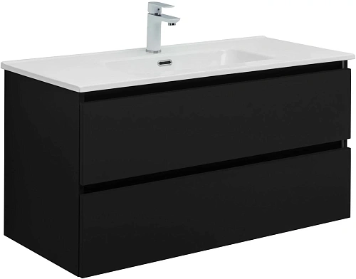 Тумба с раковиной Aquanet Вега 2.0 100 00344745 черный Тумба с раковиной Aquanet Вега 2.0 100 00344745 черный