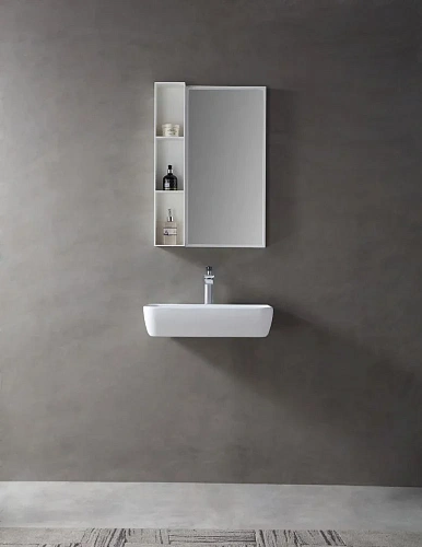 Раковина ABBER Stein AS2654 подвесная, белая матовая Раковина ABBER Stein AS2654 подвесная, белая матовая