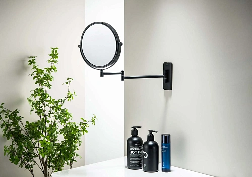 Зеркало косметическое Aquatek AQ4911MB черный матовый Зеркало косметическое Aquatek AQ4911MB черный матовый