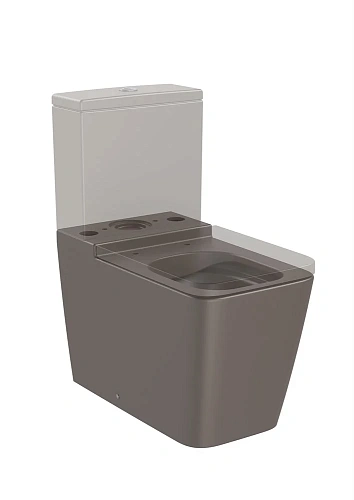 Чаша напольного унитаза Roca Inspira Square 645 Rimless, BTW, кофейный 342536660 Чаша напольного унитаза Roca Inspira Square 645 Rimless, BTW, кофейный 342536660