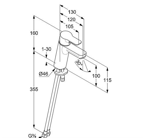 Смеситель для раковины Kludi PURE&EASY 371980565WR4 хром Смеситель для раковины Kludi PURE&EASY 371980565WR4 хром