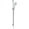 Душевой гарнитур Hansgrohe Crometta 100 Vario 90 26657400 белый/хром Душевой гарнитур Hansgrohe Crometta 100 Vario 90 26657400 белый/хром