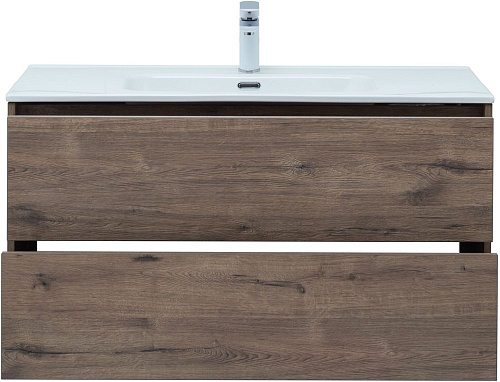 Тумба под раковину Aquanet Lino 100 (Flat) дуб веллингтон 00287545 Тумба под раковину Aquanet Lino 100 (Flat) дуб веллингтон 00287545