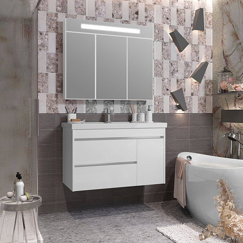 Зеркальный шкаф Opadiris Фреш 100 00-00006753 Зеркальный шкаф Opadiris Фреш 100 00-00006753