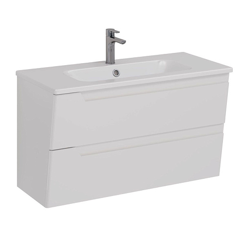 Тумба под раковину Lemark MIANO, 100 см подвесная, белый LM06M100T Тумба под раковину Lemark MIANO, 100 см подвесная, белый LM06M100T
