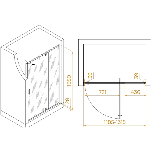 Душевая дверь RGW Passage PA-008B 1200 мм Easy Clean черный 350800813-24 Душевая дверь RGW Passage PA-008B 1200 мм Easy Clean черный 350800813-24