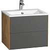 Тумба под раковину Aquaton Сохо 60 дуб веллингтон, графит софт 1A258001AJA00