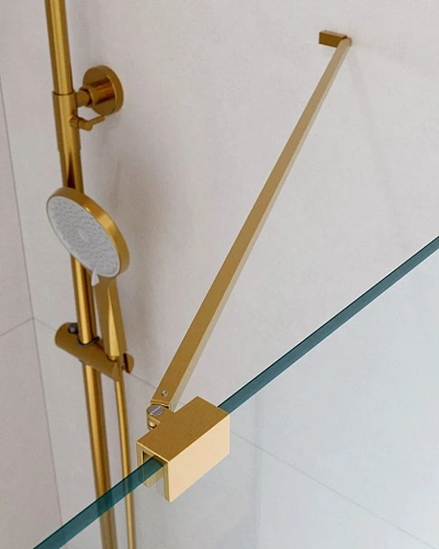 Душевой уголок CEZARES SLIDER-AH-1-90-80/90-C-BORO 80-90x90см стекло прозрачное, профиль брашированное золото Душевой уголок CEZARES SLIDER-AH-1-90-80/90-C-BORO 80-90x90см стекло прозрачное, профиль брашированное золото