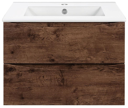 Тумба под раковину Vincea Mia 600 подвесная, 2 выкатных ящика soft close, R.Wood VMC-2MC600RW Тумба под раковину Vincea Mia 600 подвесная, 2 выкатных ящика soft close, R.Wood VMC-2MC600RW