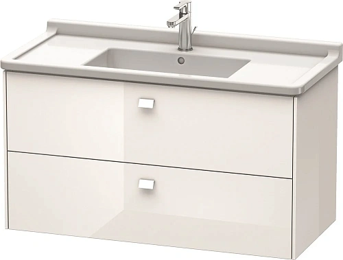 Тумба под раковину Duravit Brioso BR414302222 подвесная 102 см белый глянцевый Тумба под раковину Duravit Brioso BR414302222 подвесная 102 см белый глянцевый