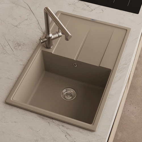 Кухонная мойка ABBER Quarz AQ2904S песочный Кухонная мойка ABBER Quarz AQ2904S песочный