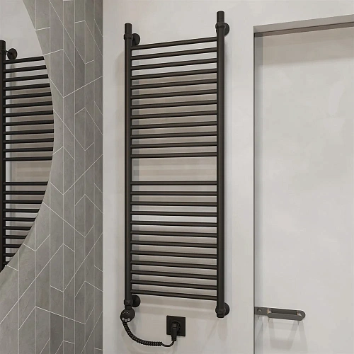 Полотенцесушитель электрический EWRIKA Медея Медея S 120х40, L, черный матовый 537538 Полотенцесушитель электрический EWRIKA Медея Медея S 120х40, L, черный матовый 537538