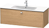 Картинка анонса товара «тумба под раковину duravit brioso br400401052 подвесная 122 см европейский дуб»