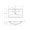 Раковина BelBagno BB750/450-LV-MR-PR 750x450 Раковина BelBagno BB750/450-LV-MR-PR 750x450