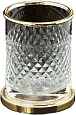 Детальная картинка товара «стакан boheme murano cristal 10218 золото»