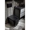 Унитаз подвесной Boheme Mane 970-SET-B черный матовый c крышкой Унитаз подвесной Boheme Mane 970-SET-B черный матовый c крышкой