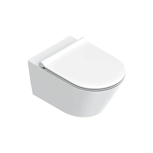 Унитаз подвесной Catalano Zero 0111550021 55x35, безободковый, белый матовый Унитаз подвесной Catalano Zero 0111550021 55x35, безободковый, белый матовый