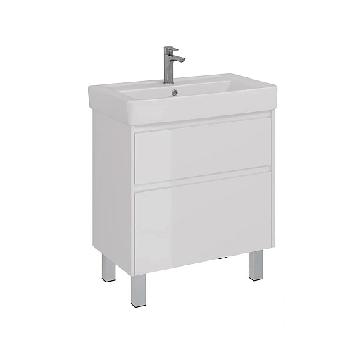 Тумба под раковину Lemark COMBI 80 см подвесная/напольная, белый LM03C80T Тумба под раковину Lemark COMBI 80 см подвесная/напольная, белый LM03C80T