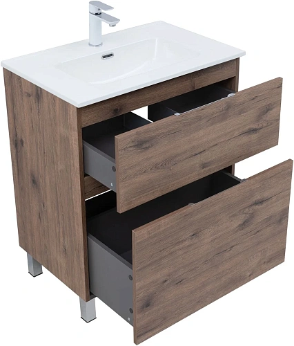 Тумба под раковину Aquanet Алвита New 70 00344128 напольная, дуб веллингтон табак Тумба под раковину Aquanet Алвита New 70 00344128 напольная, дуб веллингтон табак