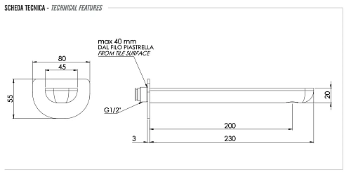 Излив Remer Infinity 91IL Излив Remer Infinity 91IL