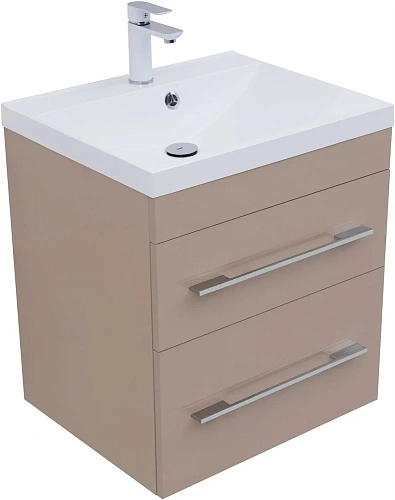 Тумба под раковину Aquanet Верона 60 капучино (2 ящика) 00304536 Тумба под раковину Aquanet Верона 60 капучино (2 ящика) 00304536