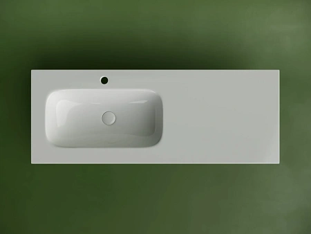 Раковина Ceramica Nova Grace CN7020 мебельная 1210x457x137 с чашей слева и отверстием под смеситель белый Раковина Ceramica Nova Grace CN7020 мебельная 1210x457x137 с чашей слева и отверстием под смеситель белый