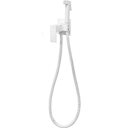 Гигиенический душ BOCH MANN RESIA BM10415 W CK-P11W из латуни, с шлангом 120 см, белый Гигиенический душ BOCH MANN RESIA BM10415 W CK-P11W из латуни, с шлангом 120 см, белый