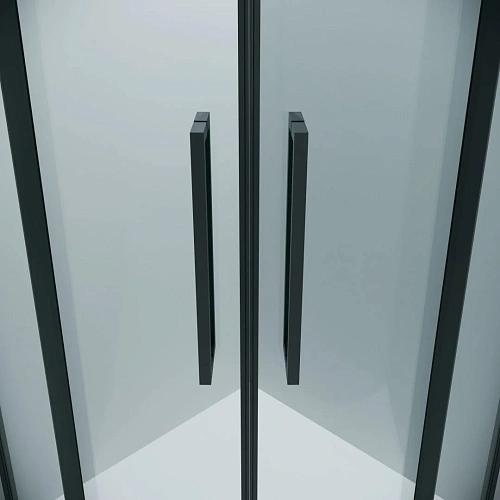 Душевой уголок GROSSMAN Cosmo 301.K33.02.9090.21.00 (90x90x195) полукруг,раздвижн,черн.матов,стекло прозрачн Душевой уголок GROSSMAN Cosmo 301.K33.02.9090.21.00 (90x90x195) полукруг,раздвижн,черн.матов,стекло прозрачн