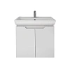 Тумба под раковину DREJA Q (D), 55 см, подвесная, 2 дверцы, белый глянец 99.1007 Тумба под раковину DREJA Q (D), 55 см, подвесная, 2 дверцы, белый глянец 99.1007