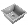 Кухонная мойка Milacio Leon 45 Cuarzo (MC.77093), серый металлик Кухонная мойка Milacio Leon 45 Cuarzo (MC.77093), серый металлик