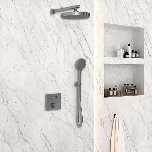 Душевая система Vincea Inspire VSFW-4I212GM встраиваемая, вороненая сталь Душевая система Vincea Inspire VSFW-4I212GM встраиваемая, вороненая сталь