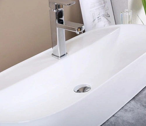 Раковина CeramaLux D1347 накладная, белый Раковина CeramaLux D1347 накладная, белый