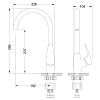 Смеситель для кухни Lemark Linara LM0405C, хром Смеситель для кухни Lemark Linara LM0405C, хром