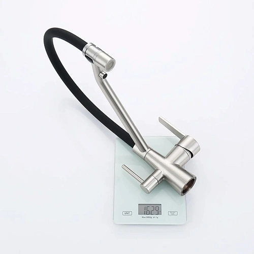 Смеситель для кухни Raglo R80.62.05 с гибким изливом с подключением к фильтру, сатин Смеситель для кухни Raglo R80.62.05 с гибким изливом с подключением к фильтру, сатин