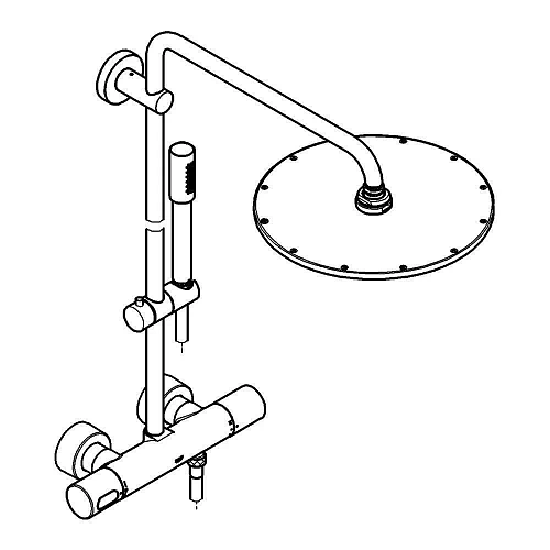 Душевая система GROHE Rainshower 310 с термостатическим смесителем, хром (27966000) Душевая система GROHE Rainshower 310 с термостатическим смесителем, хром (27966000)