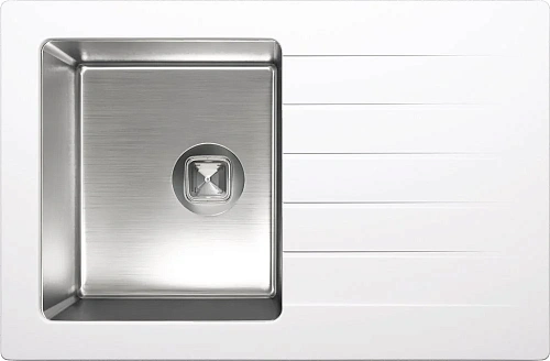 Кухонная мойка TOLERO Twist TTS-760 (№923 (Белый)) 474117 Кухонная мойка TOLERO Twist TTS-760 (№923 (Белый)) 474117