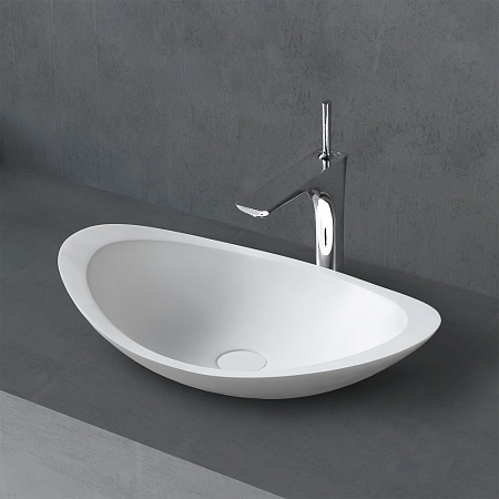 Раковина ABBER Stein AS2606 накладная, белая матовая