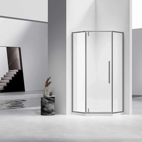 Душевой уголок Vincea Slim-N VSP-4SN100CLGM, 1000x1000, вороненая сталь, стекло прозрачное Душевой уголок Vincea Slim-N VSP-4SN100CLGM, 1000x1000, вороненая сталь, стекло прозрачное