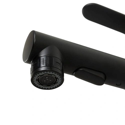 Смеситель для раковины BelBagno BB-LVMD-NERO-W0 с выдвижным изливом черный матовый Смеситель для раковины BelBagno BB-LVMD-NERO-W0 с выдвижным изливом черный матовый