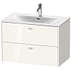 Тумба под раковину Duravit Brioso BR431202222 подвесная 82 см белая