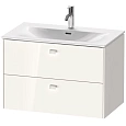Тумба под раковину Duravit Brioso BR431202222 подвесная 82 см белая Тумба под раковину Duravit Brioso BR431202222 подвесная 82 см белая