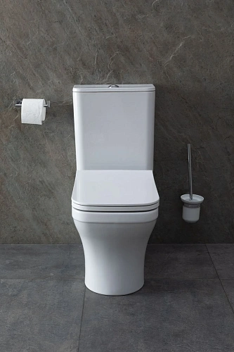 Чаша напольного унитаза Allen Brau Infinity 4.21012.20 с крышкой, белый глянец Чаша напольного унитаза Allen Brau Infinity 4.21012.20 с крышкой, белый глянец