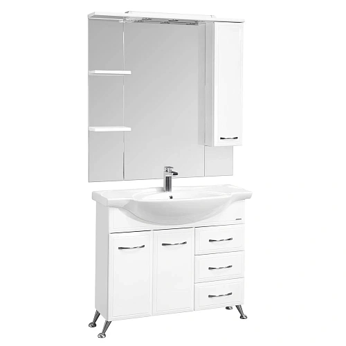 Тумба под раковину Aquaton Эмили 100 с бельевой корзиной белый 1A032001EM010 Тумба под раковину Aquaton Эмили 100 с бельевой корзиной белый 1A032001EM010