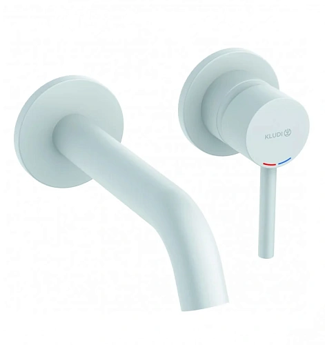 Смеситель для раковины Kludi BOZZ 382445376S встраиваемый, белый матовый Смеситель для раковины Kludi BOZZ 382445376S встраиваемый, белый матовый