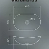 Раковина Gid Bm9133 53352 накладная черная матовая 48x30.5x14.5 Раковина Gid Bm9133 53352 накладная черная матовая 48x30.5x14.5