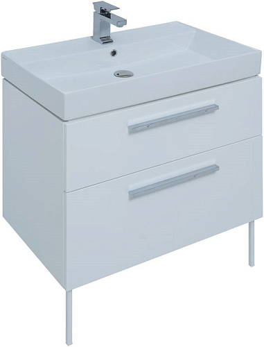Тумба под раковину Aquanet Nova 75 белый (2 ящика) 00242262 Тумба под раковину Aquanet Nova 75 белый (2 ящика) 00242262