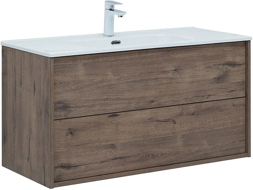 Тумба под раковину Aquanet Lino 100 (Flat) дуб веллингтон 00287545 Тумба под раковину Aquanet Lino 100 (Flat) дуб веллингтон 00287545